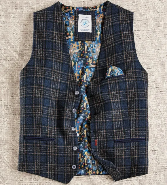 A Fish Named Fred Glen Plaid Vest