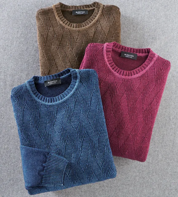 Bugatchi Cable Stitch Sweater