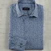 Bugatchi Mini Paisley Long Sleeve Knit Shirt