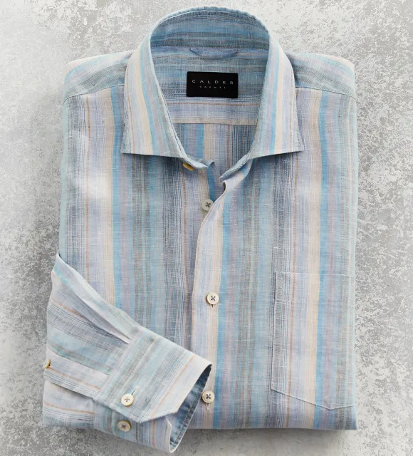 Calder Carmel Awning Stripe Shirt