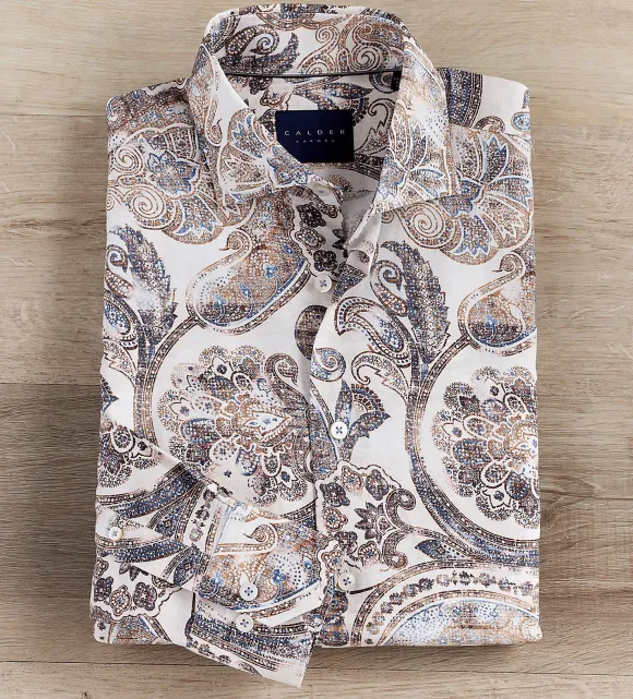 Calder Carmel Paisley Long Sleeve Shirt