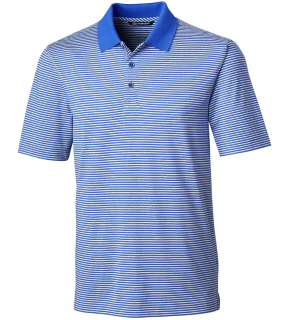 Cutter u0026 Buck Cutter & Buck Forge Tonal Stripe Short Sleeve Polo Shirt