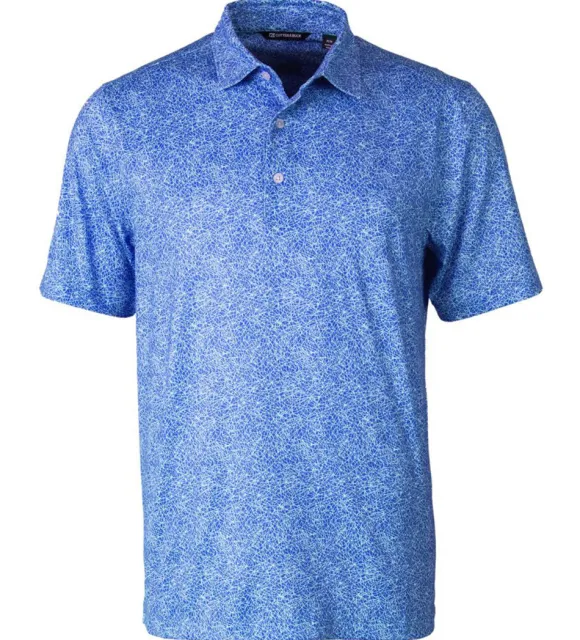 Cutter u0026 Buck Cutter & Buck Pike Constellation Print Short Sleeve Polo Shirt