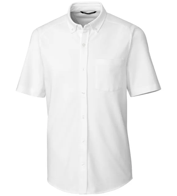 Cutter u0026 Buck Cutter & Buck Reach Short Sleeve Oxford Sport Shirt