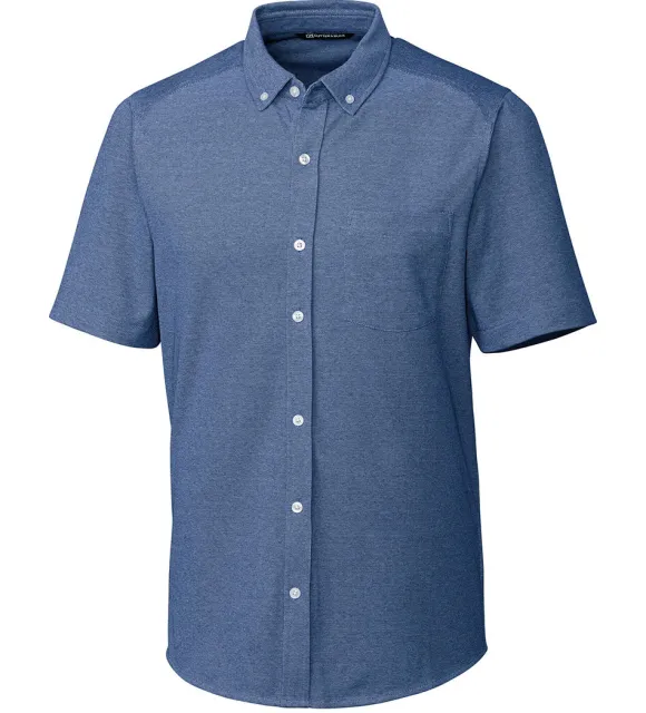 Cutter u0026 Buck Cutter & Buck Reach Short Sleeve Oxford Sport Shirt