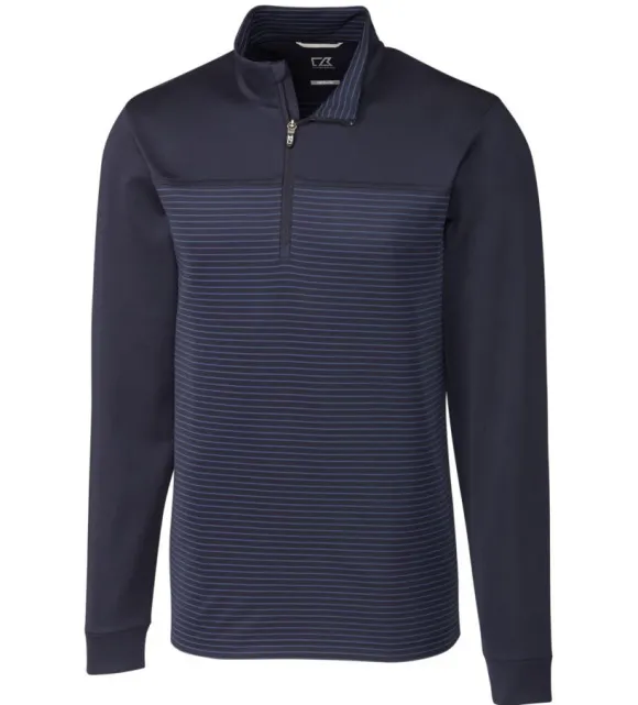 Cutter u0026 Buck Cutter & Buck Traverse Stripe Interlock Half Zip Pullover