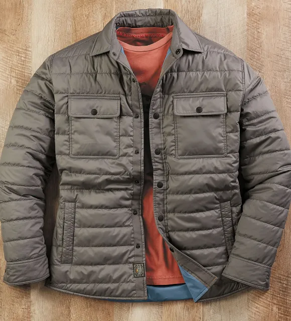 Faherty Atmosphere Quilted Shirt Jacket