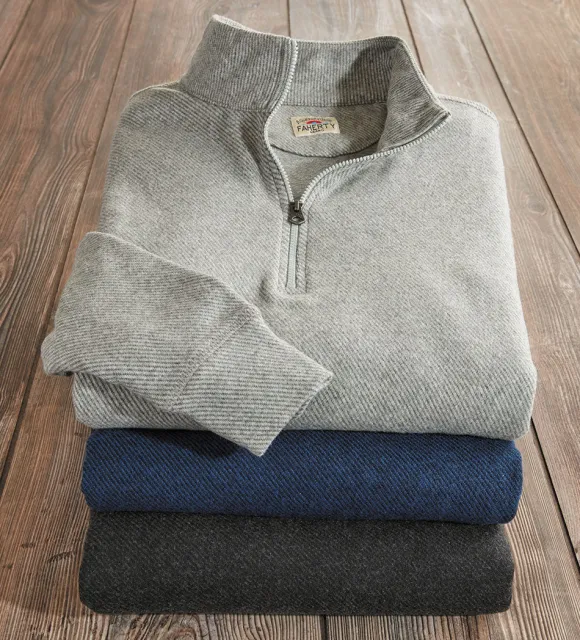 Faherty Legend Quarter-Zip Sweater