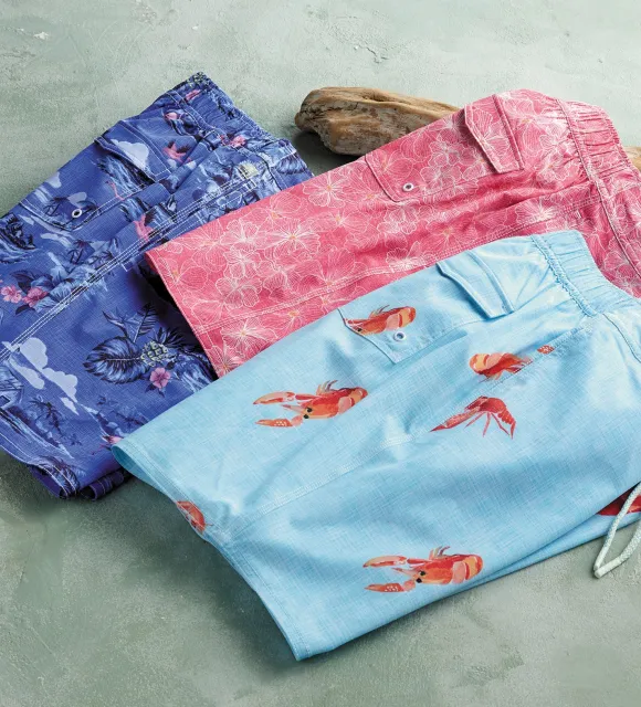 Johnnie-O Copacabana Paradise Swim Trunks