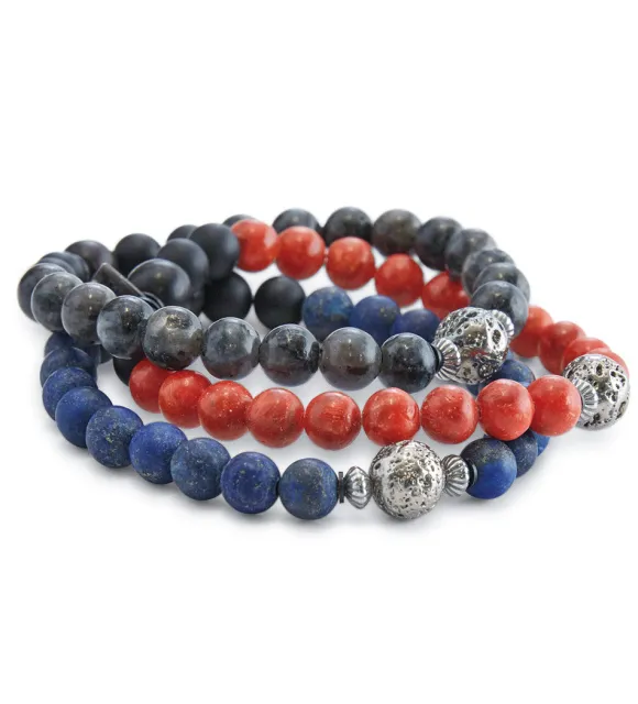 Kenton Michael Gemstone Bead Bracelet