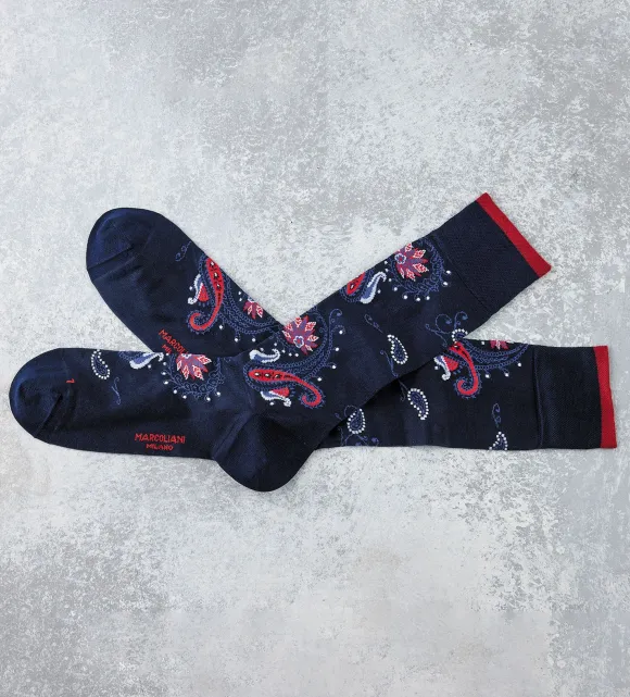 Marcoliani Paisley Flower Socks