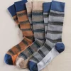 Marcoliani Pique Stripe Socks