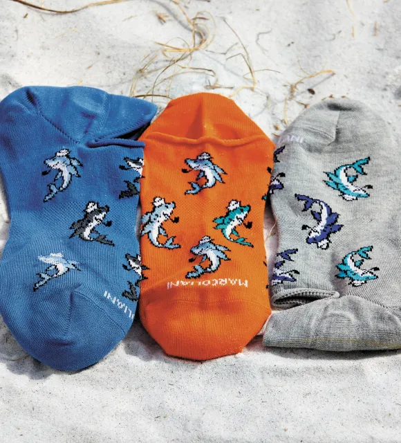 Marcoliani Shark Invisible Touch Sneaker Socks