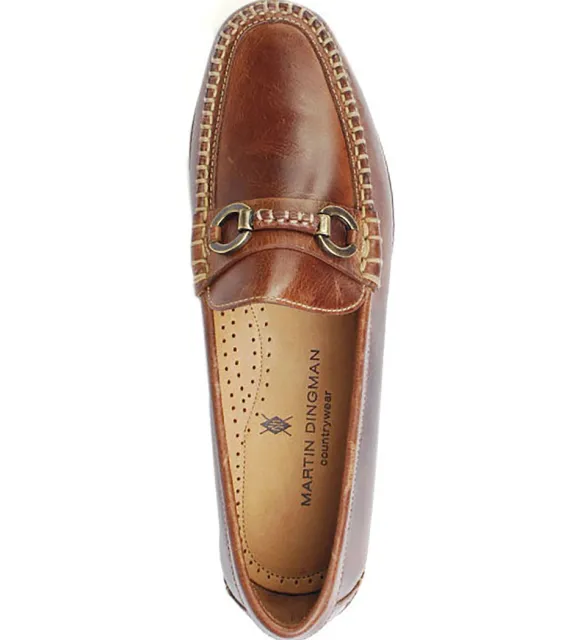 Martin Dingman Old Row Horse Bit Leather Loafer