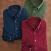 Patrick James Baby Cord Long Sleeve Sport Shirt