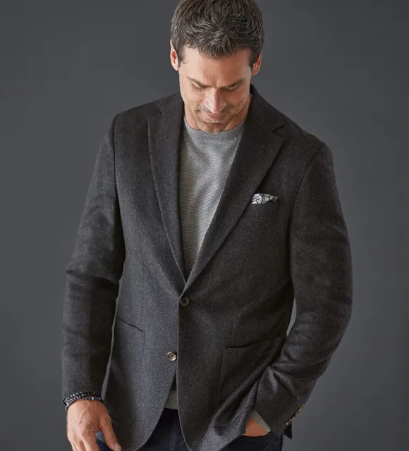 Patrick James Cashmere Solid Sport Coat