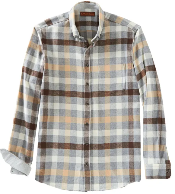 Patrick James Check Long Sleeve Flannel Shirt