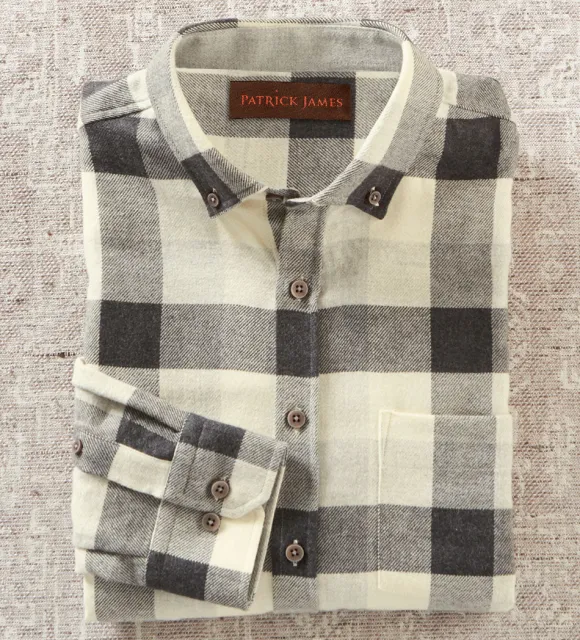 Patrick James Flannel Long Sleeve Sport Shirt