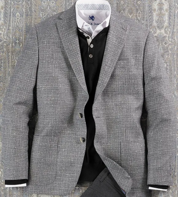 Patrick James Grey Melange Sport Coat