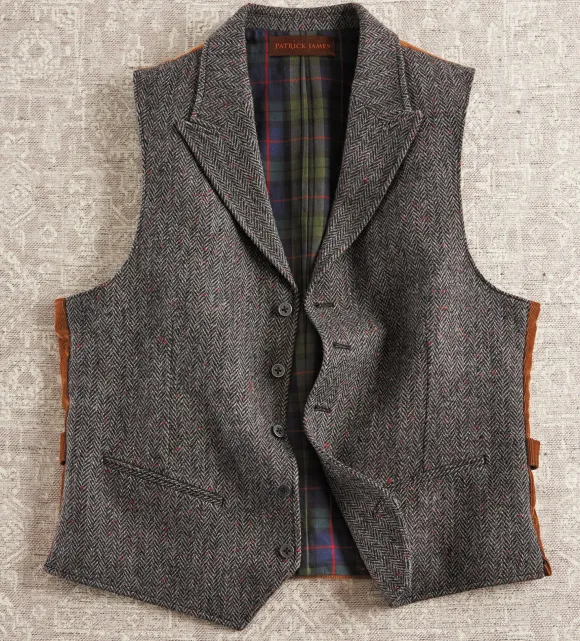 Patrick James Herringbone Vest