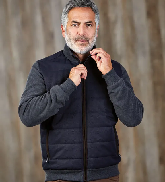 Patrick James Mixed Media Quilted Jacket