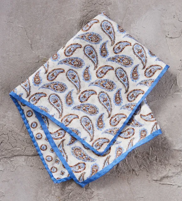 Patrick James Paisley Silk Pocket Square