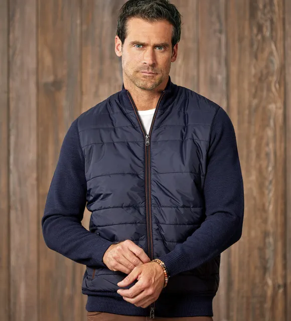 Patrick James Quilted Sweater Jacket