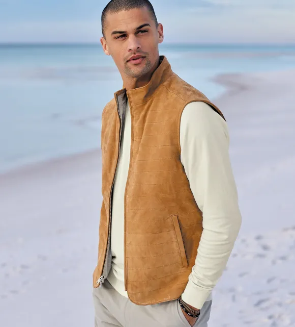 Peter Millar Vista Suede Vest