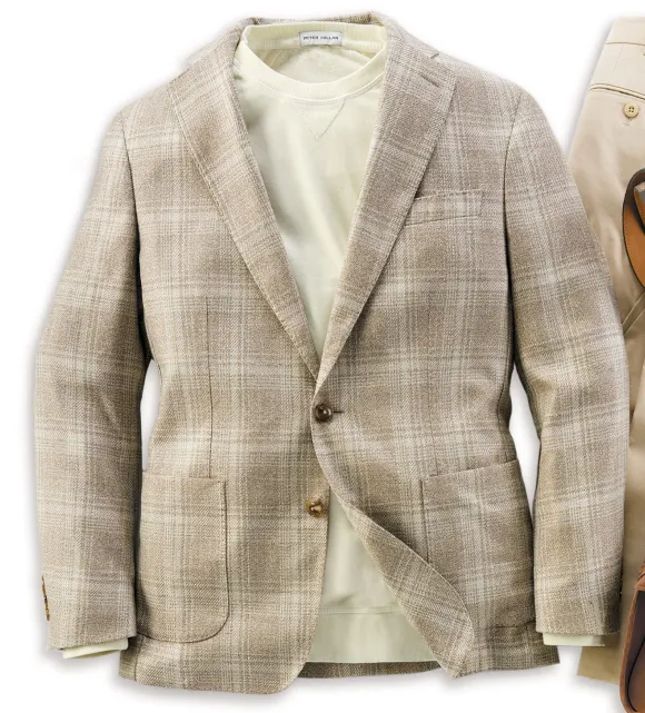 Peter Millar Willard Plaid Soft Coat