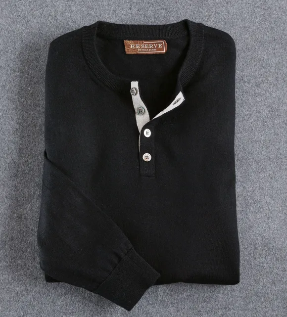 Reserve Cashmere Henley Sweater