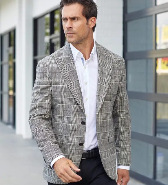 Reserve Glen Plaid Wool-Cashmere Sport Coat