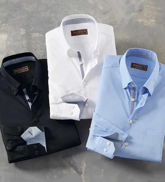 Reserve Solid Cool Max Long Sleeve Sport Shirt