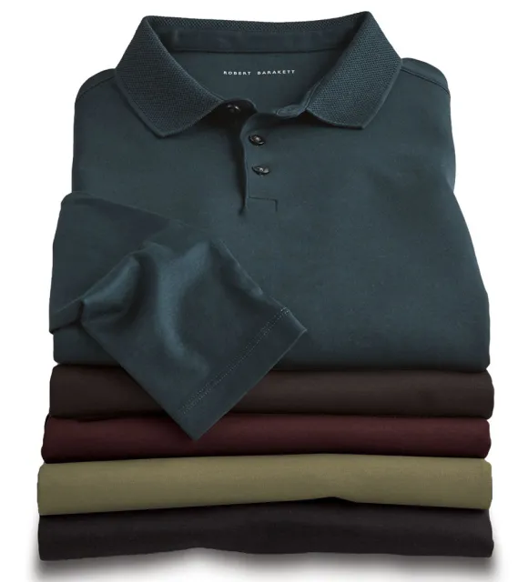 Robert Barakett Georgia Long Sleeve Polo