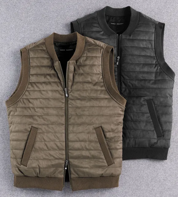 Robert Barakett Renoir Faux Suede Vest