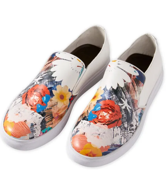 Robert Graham Buddy Floral Leather Slip-On Shoes