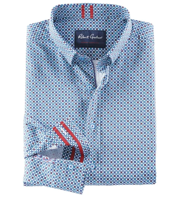 Robert Graham Costa Neat Print Shirt