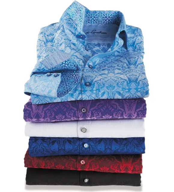 Robert Graham Highland Long Sleeve Jacquard Shirt