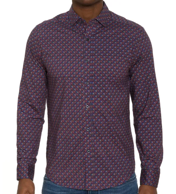 Robert Graham Long Sleeve Barrone Knit Shirt