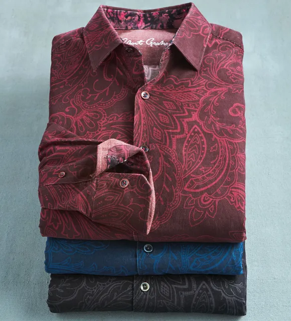 Robert Graham Long Sleeve Paisley Cord Shirt