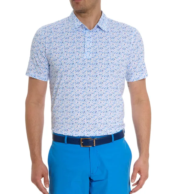 Robert Graham Short Sleeve Calder Knit Polo