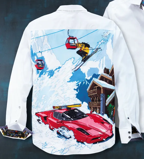 Robert Graham What A Trip Skiing Shirt