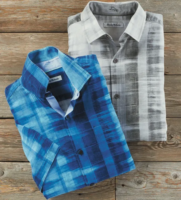 Tommy Bahama Shibori Bay Camp Shirt