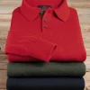 Viyella Merino Suede Trim Polo