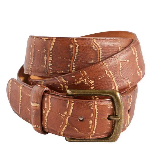 w.kleinberg Crocodile Embossed Belt