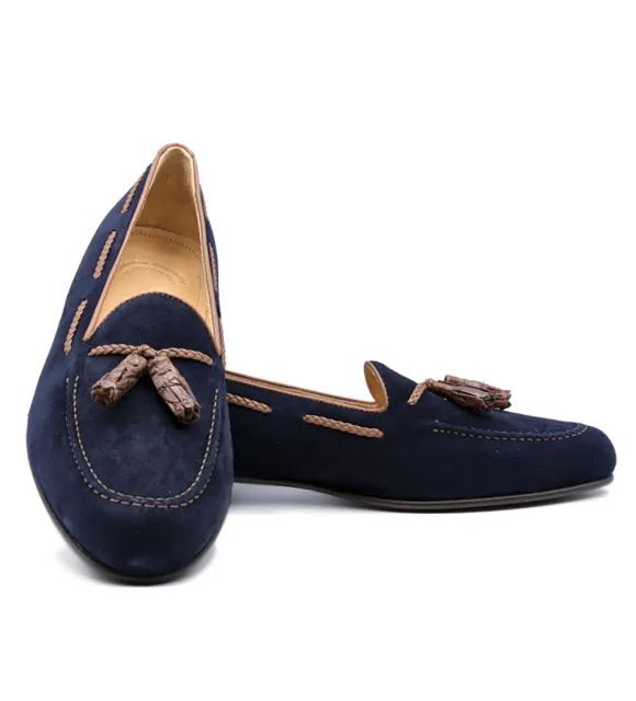 Zelli Naples Sueded Goatskin Tassel Loafer