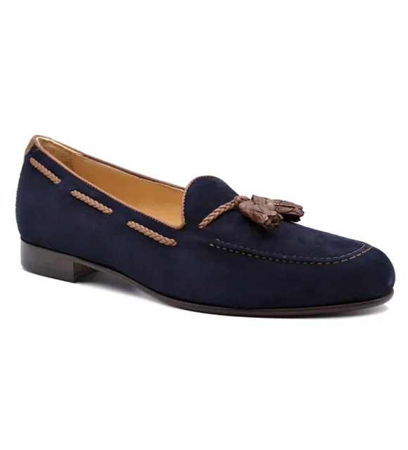 Zelli Naples Sueded Goatskin Tassel Loafer