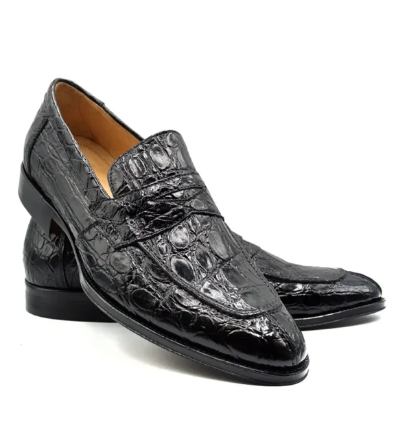 Zelli Roma Genuine Crocodile Slip-On Loafer